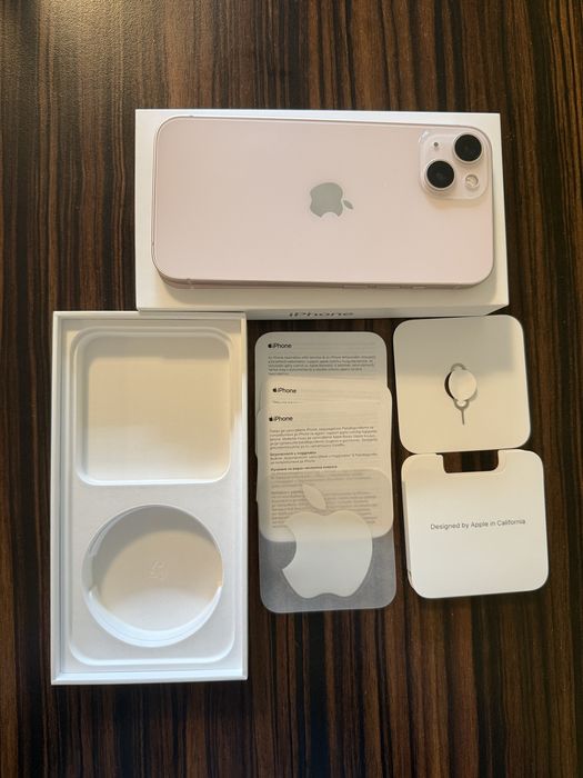 КАТО НОВ Iphone 13 pink 128gb розов