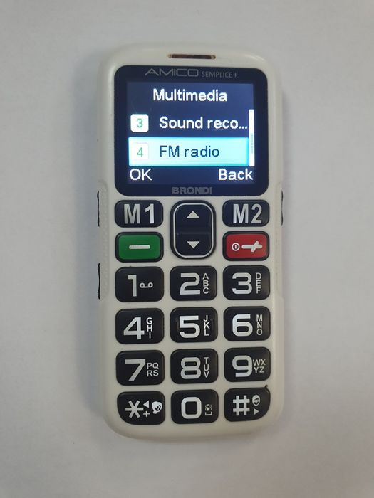 Telefon italian Brondi taste butoane mari lcd color seniori necodat