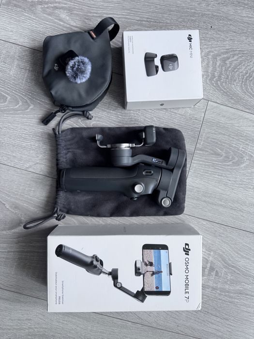 Combo gimball Dji OSMO mobile 7p + dji mic mini