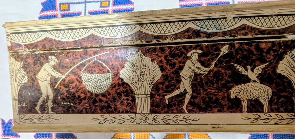 Cutie vintage GUERLAIN rară anii ’30 fostă cutie de parfum franțuzesc