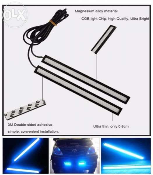 LED светодиодна дневна светлина за автомобил 12V COB DRL 17 см