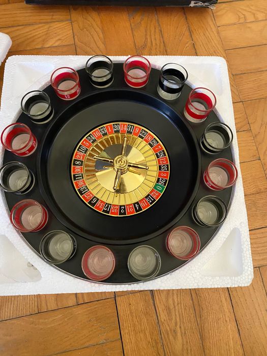 Игра рулетка с шотове, алкохолна рулетка