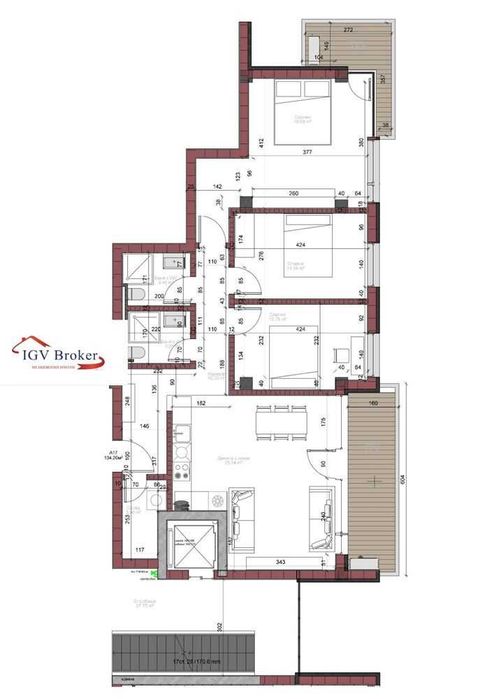 Продава се Четиристаен апартамент в София, Горубляне - 134 кв.м за 2314 €/кв.м - Снимка #5