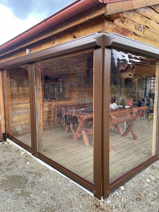 Inchidere terasa si foisoare cu folie transparenta PVC Cristal