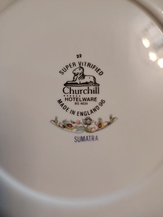 Английская фарфоровая тарелка «Churchill Super Vitrified Hotelware».