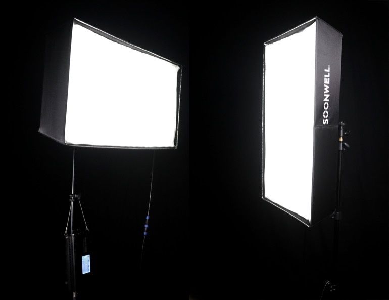 Проф. Диодно осветление. Flex bi-colour 100W. Видео. Фото. Софбокс.