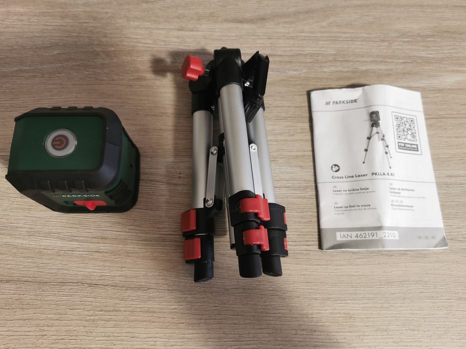 Nivela laser Parkside verde ca nou