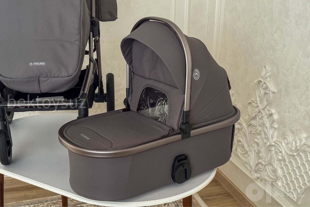Коляска детская ININGBABY K622 - 2в1 — люлька, прогулочный блок, сумка