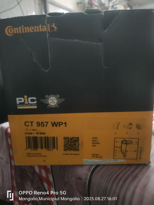 Kit distribuție volwagen 1.4 benzină 16 valve