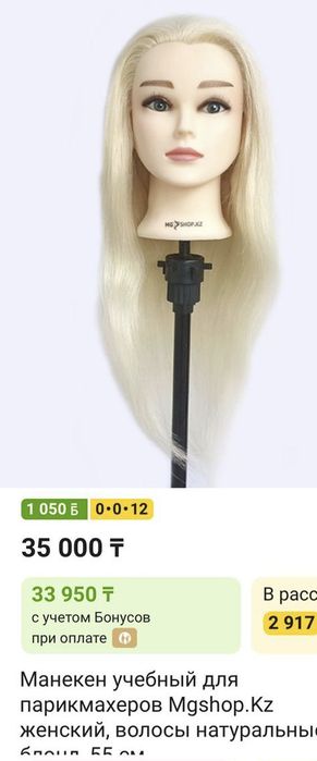 Моникен учебный для причёски