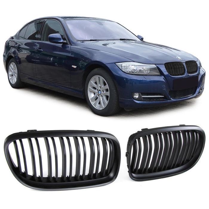Grile negre duble Bmw E90 non facelift nfl si lci facelift  CALITATE PREMIUM ️️️️️