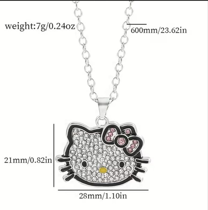 Кулон на цепочки hello Kitty