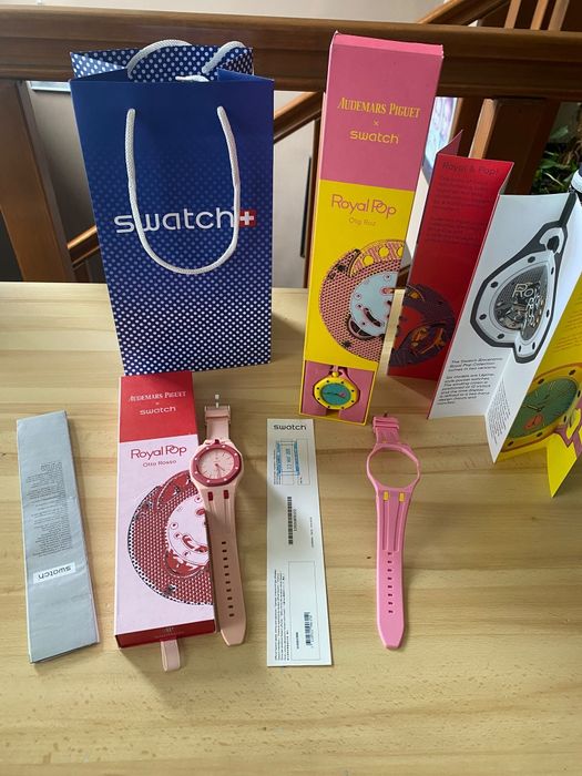 Ap X swatch royal pop Otto rosso/otg Roz la alegere!!!