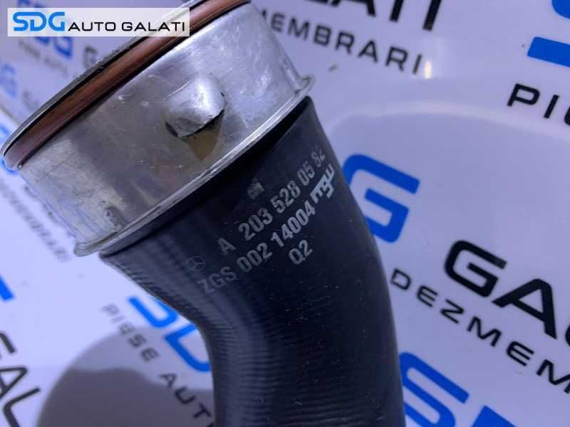 Furtun Conducta Presiune Aer Radiator Intercooler Mercedes Benz  W203 C Class C200 C220 2.2 CDI 2000 - 2007 Cod A2035280582