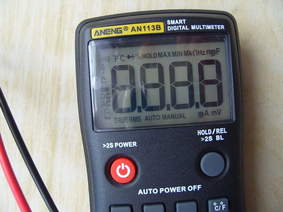 Професионален автоматичен мултиметър ANENG AN113B. TRUE RMS