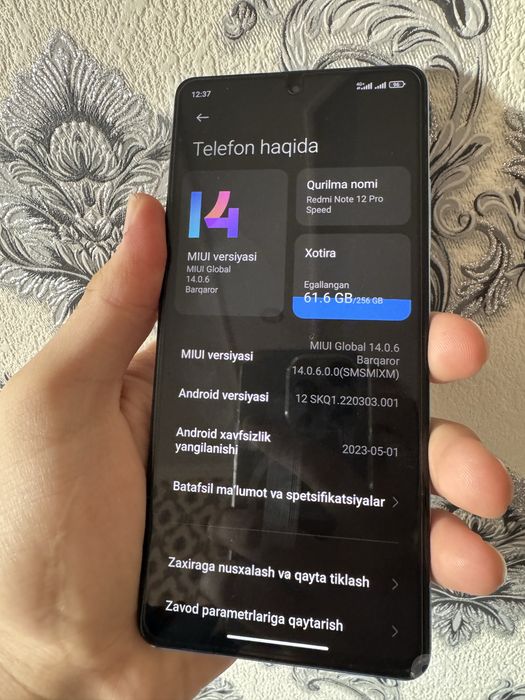 Redmi note 12pro speed 5g (kelishamiz)