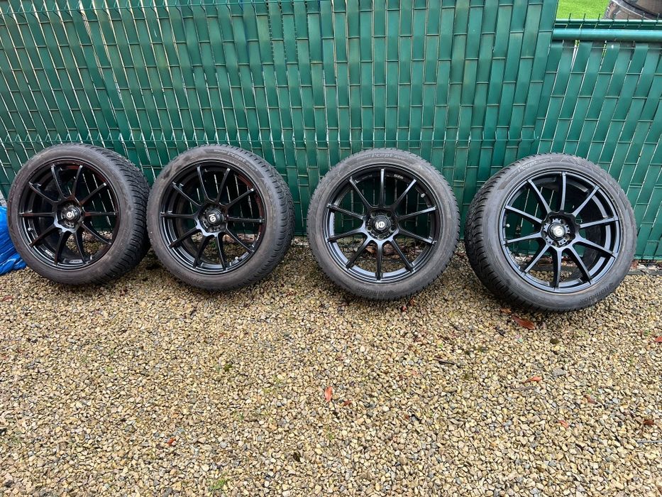 Jante Sparco R19 - 5x112 + Anvelope iarna 245 45 19 Mercedes / Audi / Volkswagen