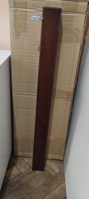 Set 4 Picioare Masă Lemn Masiv (Fag)-NOI- Culoare Nuc (Orzech)