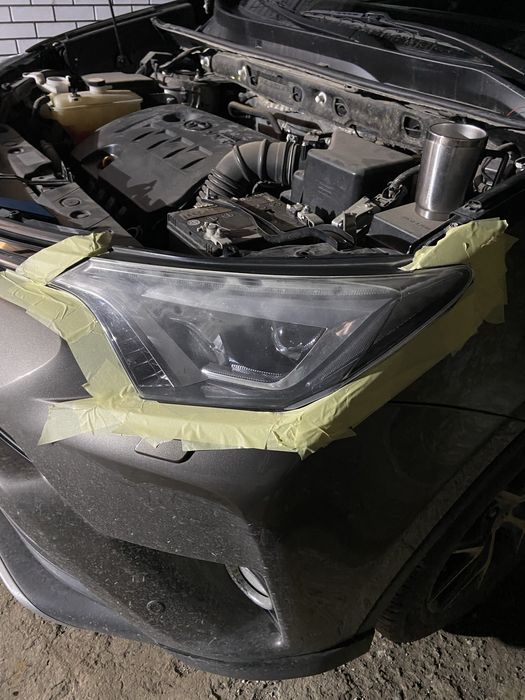 Полировка фар авто