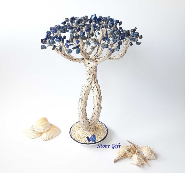 Дръвче Лазурит Лапис, Подарък Рожден ден, Подарък Кумове, Годишнина