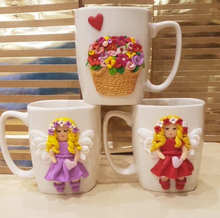 Cana personalizata decorata manual