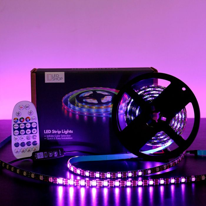 Kit Banda LED Adresabila Smart 60led 12W/M IP65 Bluetooth Dream WS2812