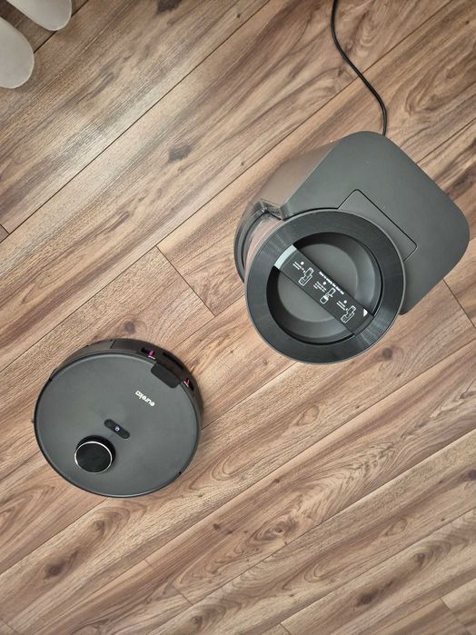 [LICHIDARE][GARANTIE 1 AN] Aspirator robot Eureka E10s 2nd Gen 4000Pa Statie ciclonica fara sac Autogolire 45 zile Mop liftabil Navigatie LiDAR