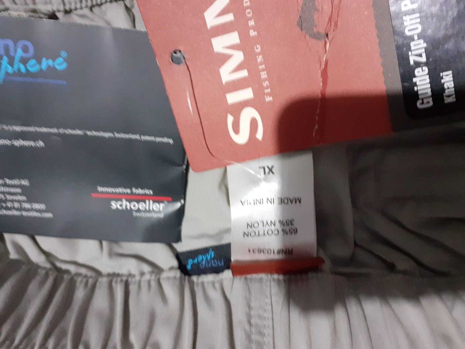 Simms pantaloni  xl  noi nouti cu etichete aferente