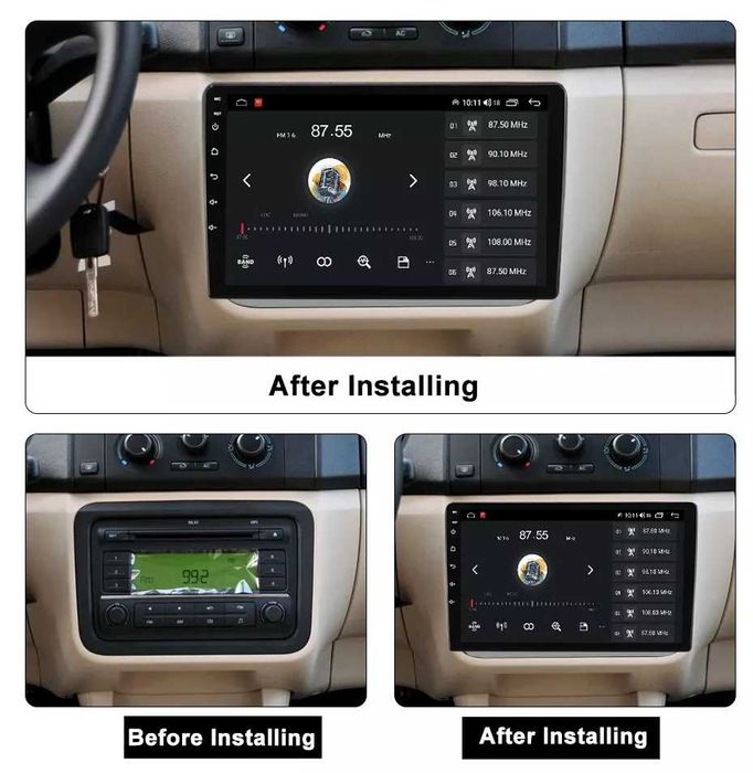 Navigatie Android 14 Skoda Fabia 2 2007-2014 1/8 Gb CarPlay + CAMERA