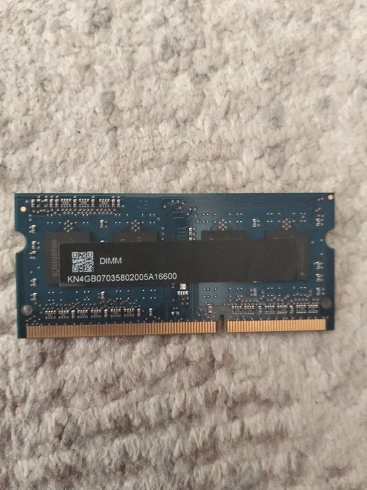 Плашка для ноутбука  ddr3 4гб