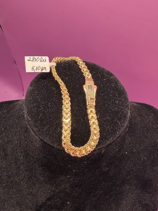 Bratara aur 14k 5,10g 17cm•amanet matei crangasi•6560