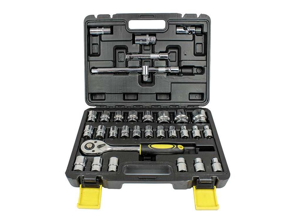 Комплект гедоре 32 части с 1 тресчотка 1/2" - Куфар с инструменти