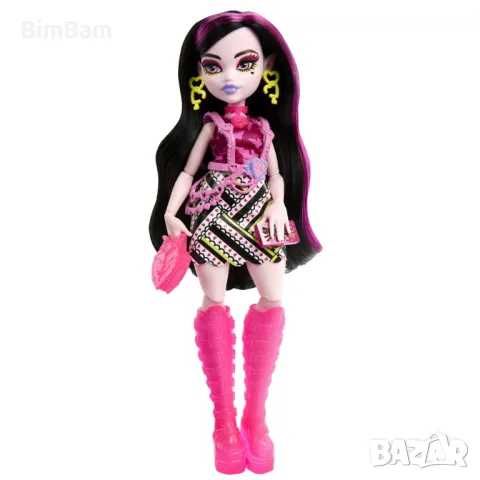 Кукла Monster High Neon Frights - Draculaura / 19+ изненади