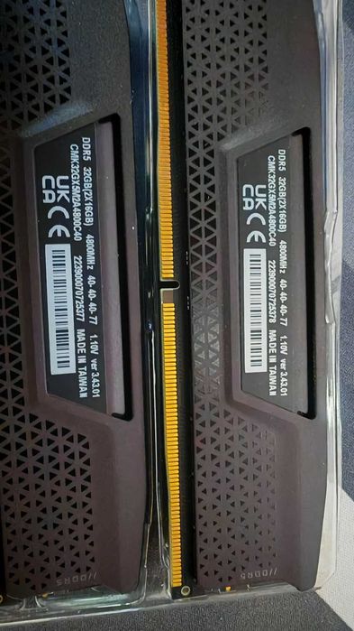 Рам памет Corsair Vengeance Black DDR5 4800MHz 2x16GB 32GB