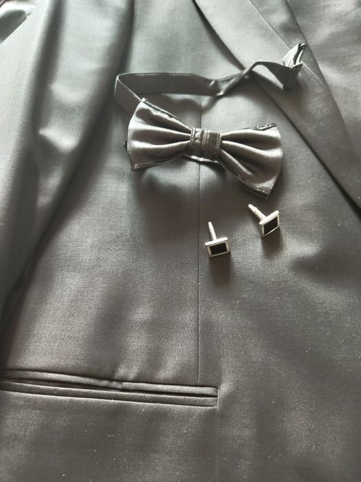 Мъжки черен костюм с обувки Sarar