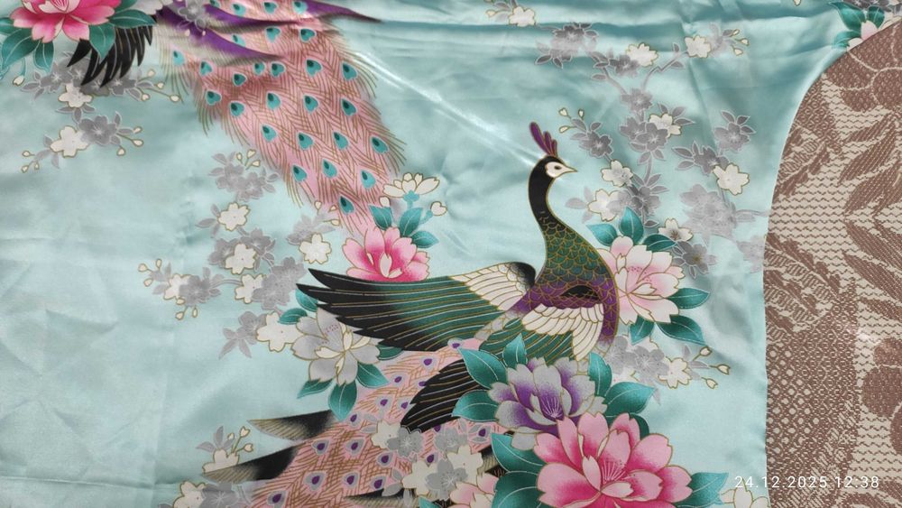 Платье китайское из шёлка - большого размера.