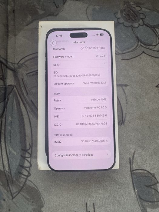 Iphone 16 pro max/90% baterie