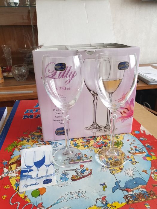 Фужеры из богемского стекла