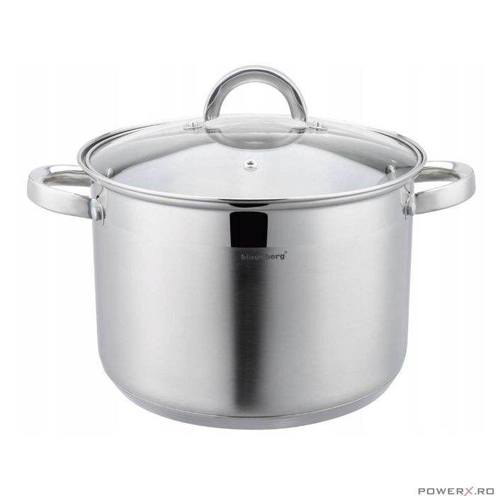 Oala din inox cu insertie pentru fiert, diametru 24 cm, capacitate 7,5
