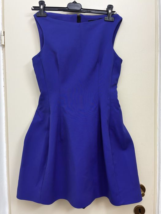 Rochie Zara scurta cambrata de culoare albastru indigo