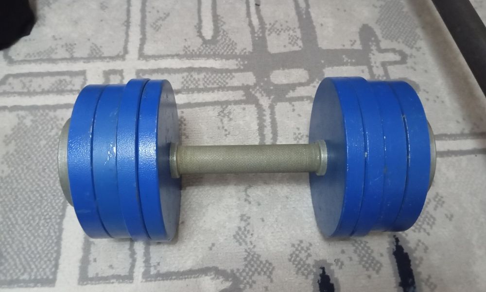 Штанга 74 кг + гантели 48 кг, комплект 122 кг