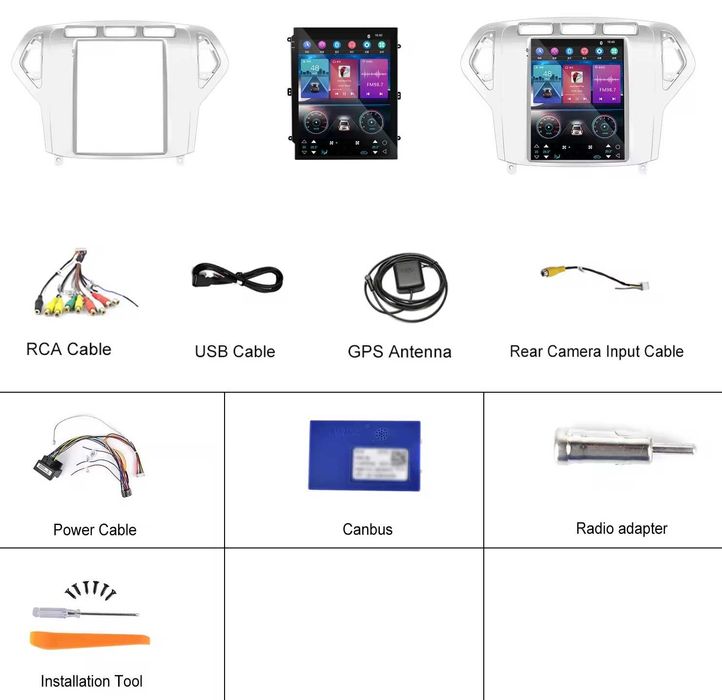 Android Навигация за Ford Mondeo MK4 Двоен дин 2 DIN плеър Carplay