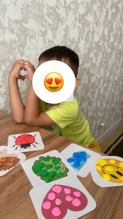 Карточки для игры с пластилином