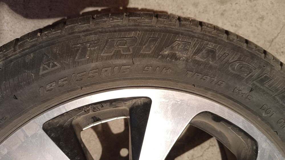 Диски титан и шина лето