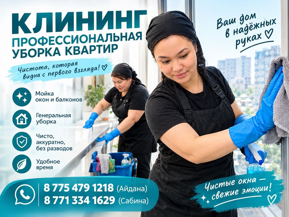 Уборка квартир, домов и офисов, КЛИНИГ