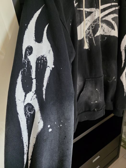 Hellstar zip-up hoodie черен — XL