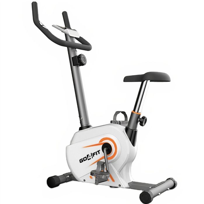 Bicicleta Magnetica Fitness GO4FIT®, Model GF100, Volanta 3 kg, 8 Niveluri Intensitate, Greutate Maxima 130 kg
