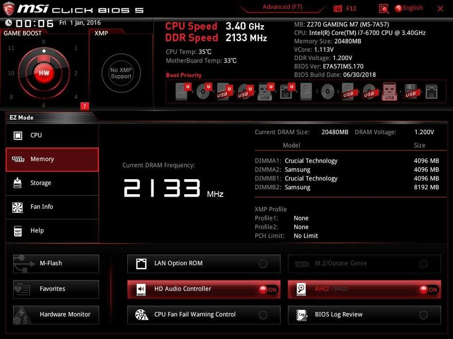 Дъно Дънна платка MSI Z270 GAMING M7 1151 DDR4 OVERCLOCK