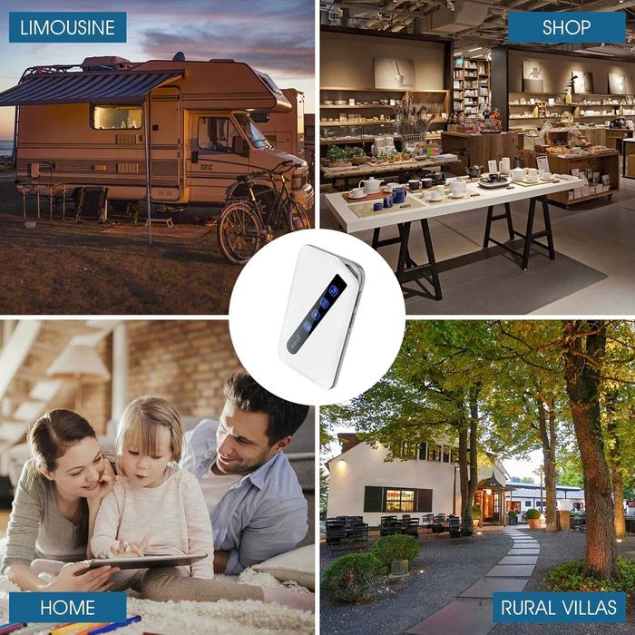 Calonny Мобилен Преносим WiFi Hotspot 4G  Рутер 150 Mbps, 3000 mAh