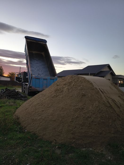 Nisip natural, nisip concasat pentru șape,balast, sorturi, piatră umpl